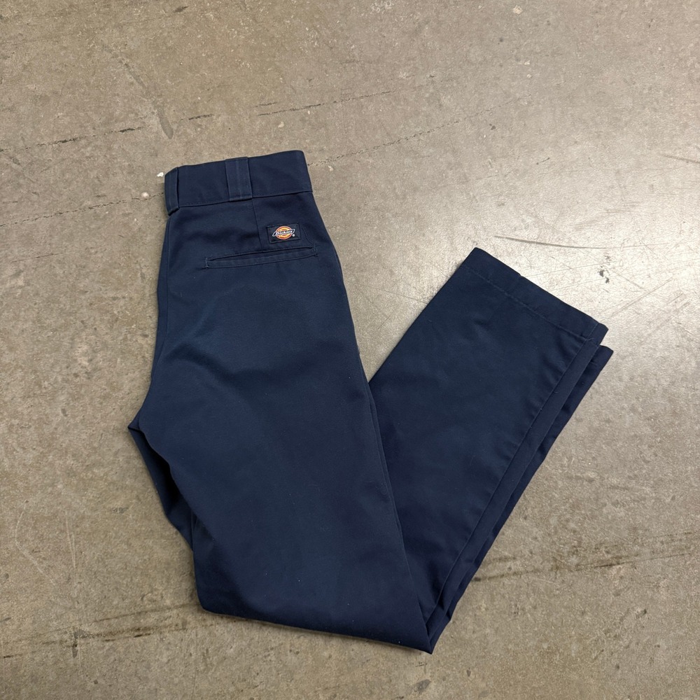 Dickies 874 Original Fit Blue Work Pants Mens 29x32 Straight Leg Twill‎ Chino